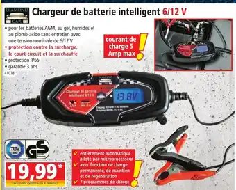 Norma Chargeur de batterie intelligent 6/12 V offre