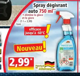 Norma Spray dégivrant offre