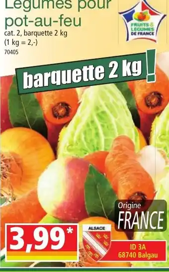 Norma Légumes pour pot-au-feu offre