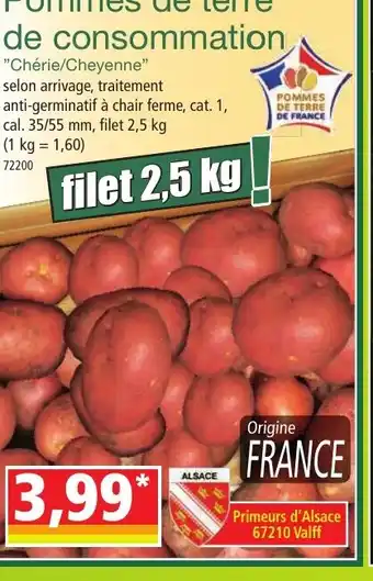 Norma Pommes de terre de consommation offre