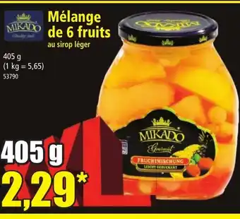 Norma Mélange de 6 fruits offre