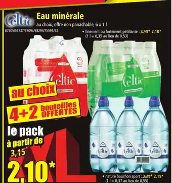 Norma Celtic Eau minérale offre