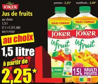Norma JOKER Jus de fruits offre