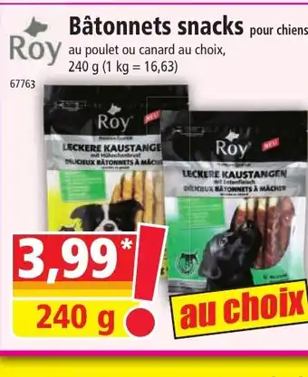 Norma Bâtonnets snacks offre