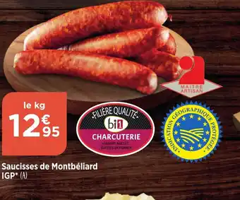 Bi1 Saucisses de Montbéliard IGP offre