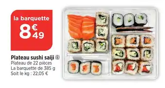 Bi1 Plateau sushi saiji offre