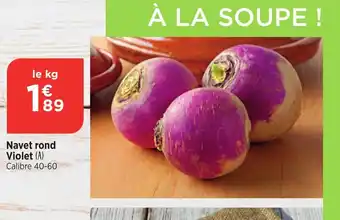 Navet rond Violet