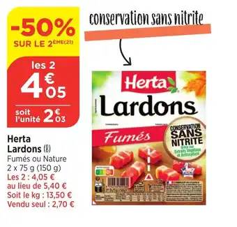Bi1 Herta Lardons offre