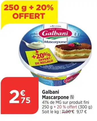 Bi1 Galbani Mascarpone offre