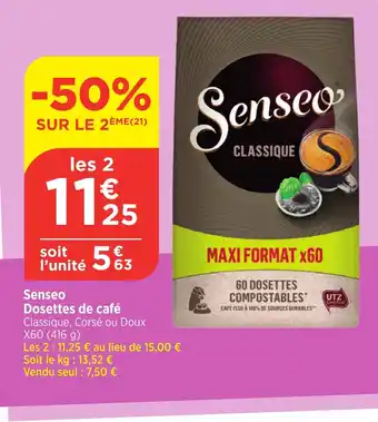 Bi1 Dosettes de café offre