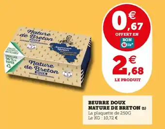 BEURRE DOUX NATURE DE BRETON