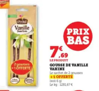 Hyper U GOUSSE DE VANILLE VAHINE offre