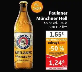 Colruyt Paulaner Münchner Hell offre