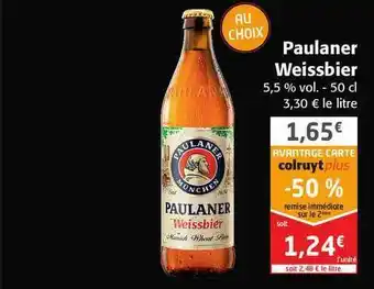 Colruyt Paulaner Weissbier offre