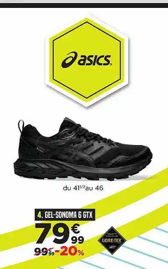 Go Sport Asics Gel-sonoma 6 Gtx Gore Tex offre
