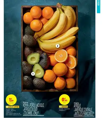 Intermarché Express Avocat Affiné Hass, Banane Cavendish offre