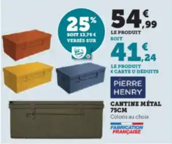 Hyper U CANTINE MÉTAL 75CM offre