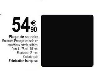 Tridôme Plaque De Sol Noire offre