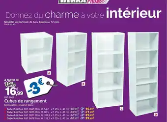 Provence Outillage Cubes De Rangement offre