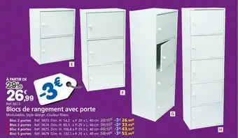 Provence Outillage Blocs De Rangement Avec Porte offre