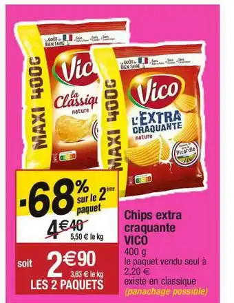 Migros Chips Extra Craquante Vico offre