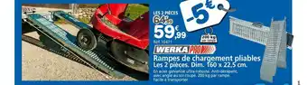 Provence Outillage Rampes De Changement Pliables Werka Pro offre