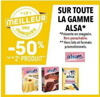 Supeco La Gamme Alsa offre