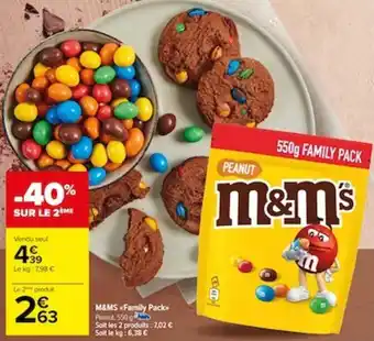 Carrefour M&MS <Family Packs offre