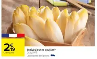 Carrefour Endives jeunes pousses Catégorie 1 offre