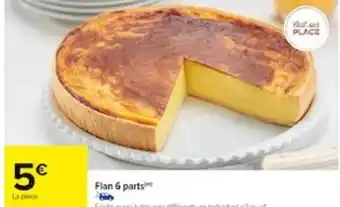 Carrefour Flan 6 parts offre