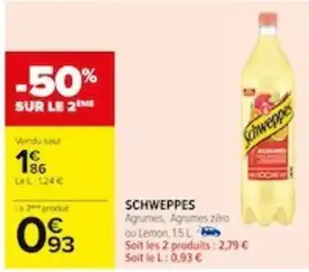 Carrefour SCHWEPPES offre