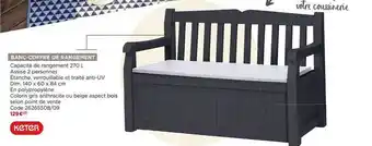 Banc-coffre De Rangement Keter