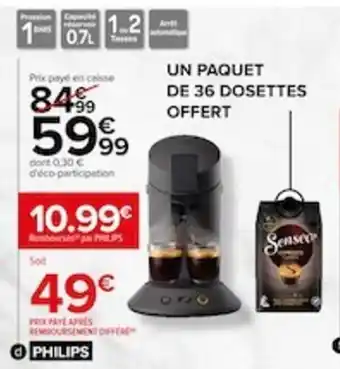 Carrefour Machine a dossettes senseo Original Plus offre
