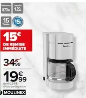 Carrefour Cafetiere Filtre offre
