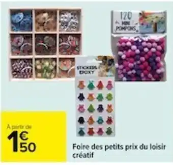 Foire des petits prix du loisir créatif