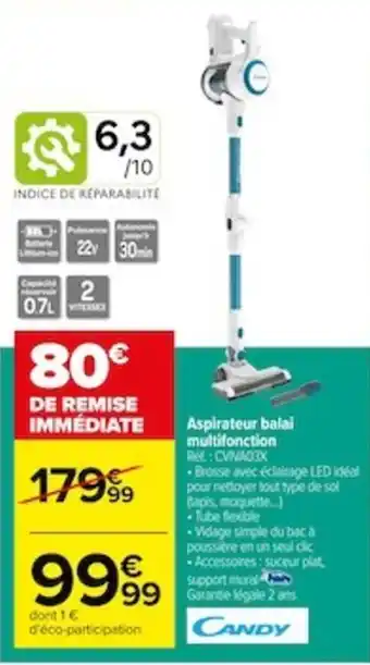 Carrefour Aspirateur balal multifonction offre
