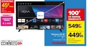 Carrefour Téléviseur LED 4K* offre
