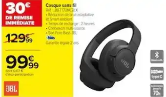 Carrefour Casque sans fil offre