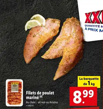 Lidl Filets de poulet mariné (8) offre