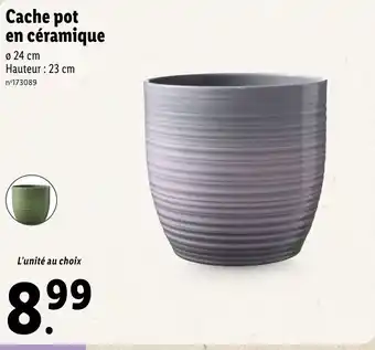 Lidl Cache pot en céramique offre