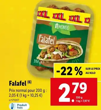 Lidl Falafel (6) offre