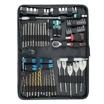 Brico Cash Set de technicien adaptable sur perceuse makita p-52065 78 pcs offre