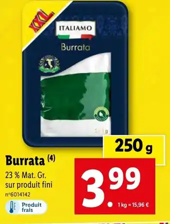Lidl Burrata (4) offre