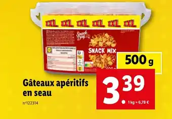 Lidl Gâteaux apéritifs en seau offre