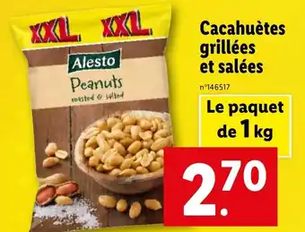 Lidl Cacahuètes grillées et salées offre
