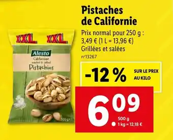 Lidl Pistaches de Californie offre