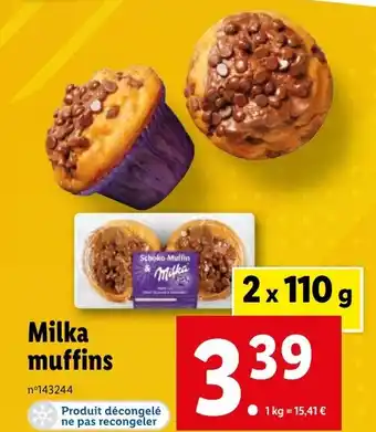 Lidl Milka muffins offre