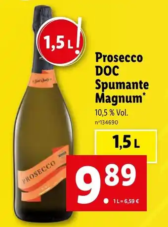 Lidl Prosecco DOC Spumante Magnum* offre