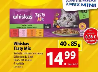 Lidl Whiskas Tasty Mix offre