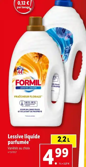 Lidl Lessive liquide parfumée offre